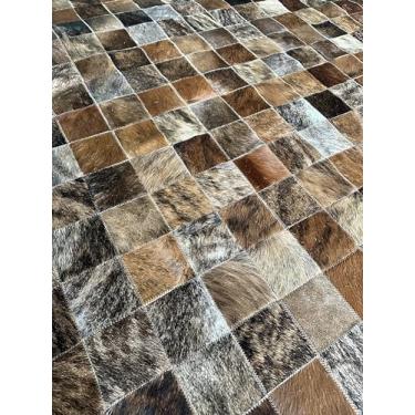 Imagem de Tapete para Sala de Couro 2,50 x 3,00m Marrom Exótico