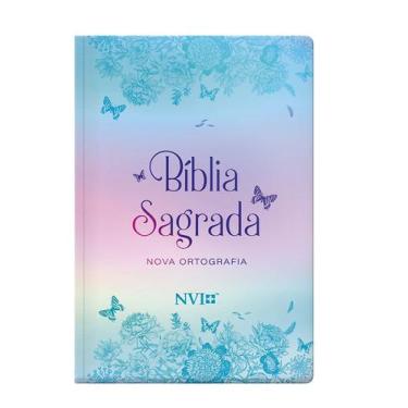 Imagem de Livro - Bíblia NVI gigante Novo Testamento - semi luxo borboletas meta