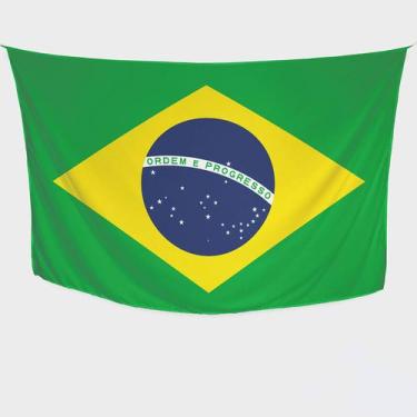 Imagem de Canga/Pareô Sublimado Bandeira Brasil 1,00x1,50m - Fera Print - Sublim