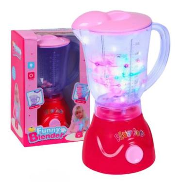 Imagem de Cozinha de Brinquedo Menina Liquidificado Infantil Divertido Com Movim