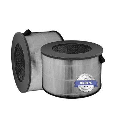 Imagem de Popurure Filtro HEPA U9CV2B 3 em 1 e Filtro de Carvão para LG PuriCare AeroTower, 2 Unidades, Polipropileno e Poliuretano, 5.7 x 7.8 x 7.8 polegadas