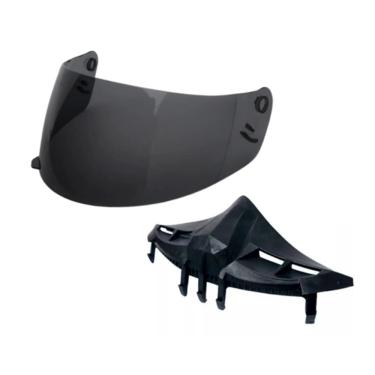 Imagem de Viseira Cristal Com Narigueira Alta Capacete Ebf Spark E0x