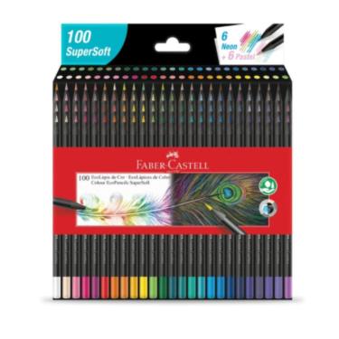Imagem de Ecolápis De Cor Faber-Castell Supersoft 100 Unidades