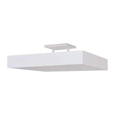 Imagem de Luminária Pendente Atlas Luz Indireta Gde 45Cm 4Lamp E27 Branco