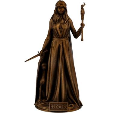 Imagem de Estátua Hecate - Deusa grega da lua, magia, feitiçaria - Perseia - Trivia (Cor Cobre Antigo)
