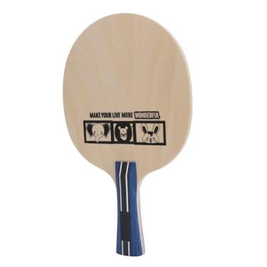Imagem de Raquete De Tênis De Mesa, Paddles Paddle Equipamento De Tênis De Mesa para Crianças 5 Camadas De Madeira Pura Baseboard Basswood (Aperto de mão alça longa)