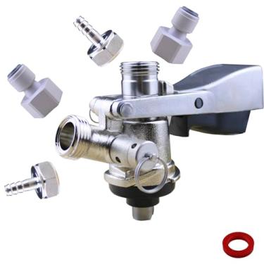 Imagem de Válvula Extratora Tipo S Barril Chopp Cerveja Com Engate Rápido 5/8 WWSoldas