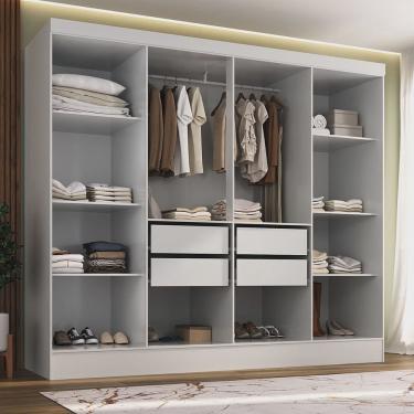 Imagem de Closet Casal 100% mdf 4 Gavetas Jatobá Yescasa