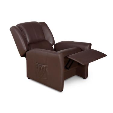 Imagem de Poltrona Reclinável p/ Sala Lumieré Liberté Two Way-Probel Poltrona Reclinável Probel Liberté Two Way Couríno Marrom
