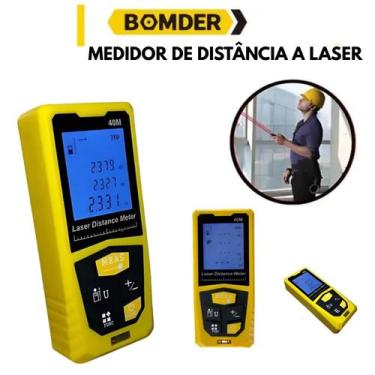 Imagem de Trena a Laser Profissional 40M com Armazenamento de Dados - BOMVINK