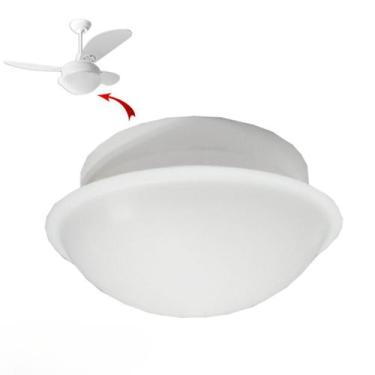 Imagem de Globo Lustre P/ Ventilador De Teto Primor / Perola Loren Sid, Branco