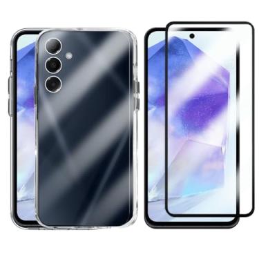 Imagem de Kit Capa Case Capinha e Película 3D Vidro Para Galaxy A55