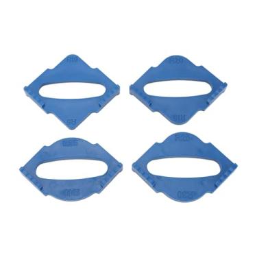 Imagem de Mavaol Modelos de canto de raio de 8 peças, tamanhos versáteis (R5 R40), material ABS resistente, fácil de usar para arredondados precisos, ideal para entusiastas de marcenaria