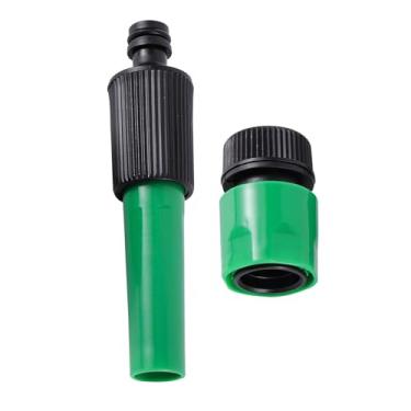 Imagem de ＡＷＨＡＯ Twist Hose Bollow Direct Spray Head, bico de pulverizador de alta pressão ajustável multifuncional para a garagem, limpando a rega, com Conector