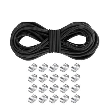 Imagem de YIJU 3937 polegadas de bungee elástico, com anel de conexão de orifícios duplos, suprimentos, alça de reboque para rede, carga, tendas, caminhada, caiaque