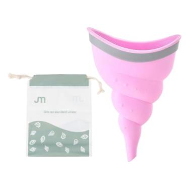 Imagem de Aymzbd Funil de Xixi Feminino, Mictório Feminino, Mictório Feminino de Boca Larga Portátil, Dispositivo de Micção Feminino para Atividades, Caminhadas, Acamp, ROSA