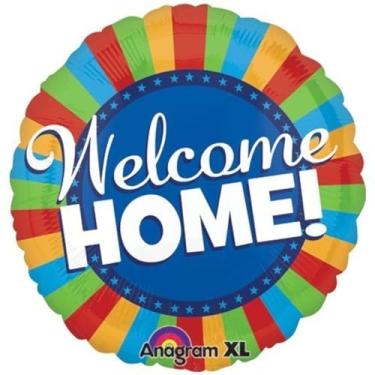 Imagem de Balão colorido Blitz 32 Mylar da Welcome Home