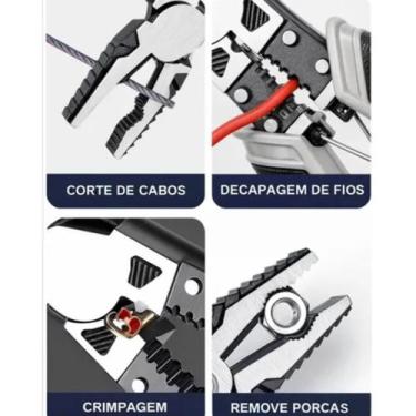 Imagem de Alicate Universal Titanium Descascador Crimpador Ultra Forte - Pen Tec