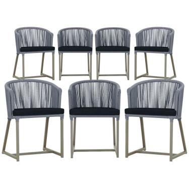 Imagem de 6 Cadeiras de Jantar Área Noronha em Alumínio