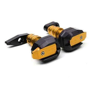 Imagem de Acc-Creativity Motocicleta CNC Alumínio Motor Crash Guard Case Frame Sliders Protector Proteção contra quedas Compatível com Kawasaki ER-4F Ninja650 ER6F ER6N 12-16 (Ouro)