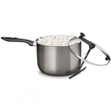 Imagem de Pipoqueira Cristal Grafite Nº 22 Com Tampa De Vidro Mta 8874