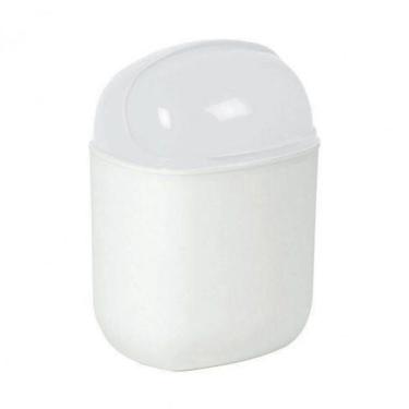 Imagem de Lixeira Flip Top 12 Litros - Plasútil - Branco