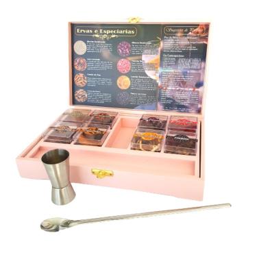 Imagem de Kit Gin Especiarias Premium Rosa 35cm X 22cm