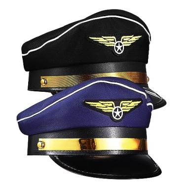 Imagem de Luxshiny 2Peças Chapéu de Cosplay Acessório Festas Temáticas e Apresentações de Aeromoça