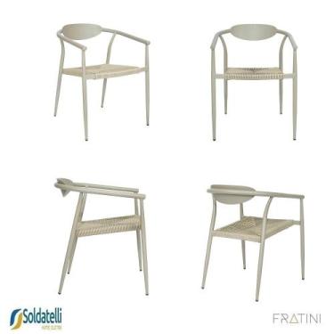 Imagem de Kit 4 Cadeiras Outdoor Isla em Alumínio Assento com Trama de Corda Náu
