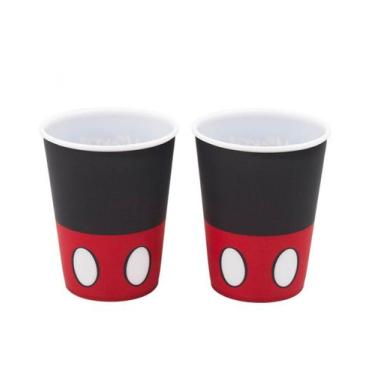Imagem de Jogo com 2 Copos de Plástico Mickey 400ml  Disney