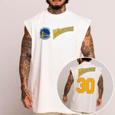 Imagem de Camiseta Regata Algodão Machão Oversized Abstract Basquete Arte Time Moda-Unissex
