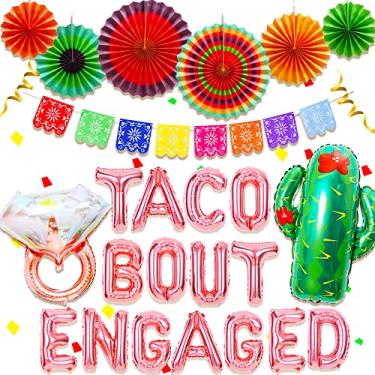 Imagem de JeVenis Decoração De Faixa Noivado - Taco Bout Love Cenário Para Casamento Mexicano E Chá Panela
