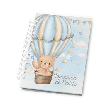Imagem de Caderneta de Vacinação do Bebê Atualizada – Modelo SUS com Capa Dura para Menino – Registro de Vacinas, Saúde e Crescimento Infantil – Tema Ursinho Baloeiro