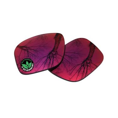 Imagem de Raydi Lentes de reposição de policarbonato para óculos de sol quadrados RayBan RB4202 55 mm - Espelho Midnight Sun - Polarizado