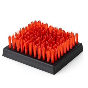 Imagem de XUDAKAIXIN Cabeça de limpeza de raspador substituível para churrasco, cerdas de nylon seguras para churrasco, escova de limpeza tripla para grelhas de ferro fundido/ (apenas cabeça de substituição