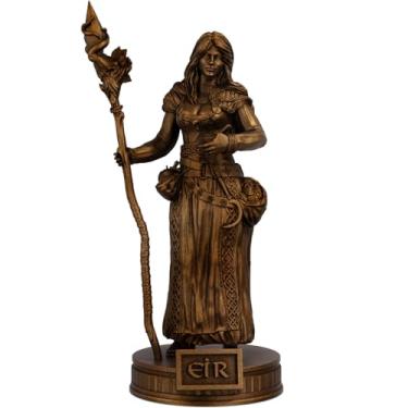 Imagem de Estátua Imagem Deusa Eir Mitologia Nórdica (Cor Cobre Antigo)