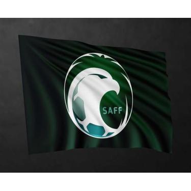 Imagem de Bandeira Seleção Arábia Saudita Copa 80cmx140cm Tecido Oxford 100% Pol
