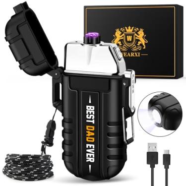 Imagem de WEARXI Materiais de meia para homens, isqueiros elétricos presentes para homens, presentes masculinos para o Natal masculino/namorado, presentes de dia dos pais para pai e marido, essenciais de