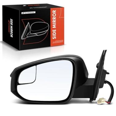 Imagem de A-Premium Espelho retrovisor traseiro externo preto texturizado manual não aquecido 879400R210 compatível com Toyota RAV4 2016 2017 2018