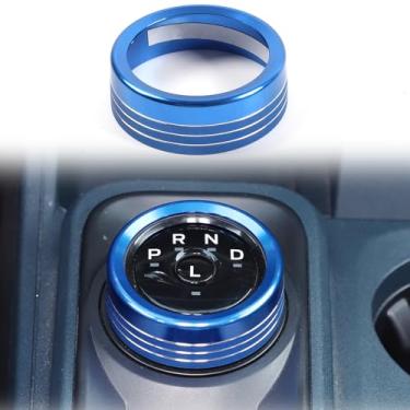 Imagem de Capa de acabamento de anel de botão de mudança de marchas para carro compatível com Ford Maverick 2022 2023, capa do botão de mudança de marchas no modo de acionamento, acessórios internos de proteção