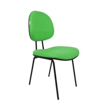 Imagem de Cadeira Fixa Executiva Zeus - Maiart, Verde, Couro Sintetico Corano