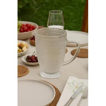 Imagem de Jarra Pérola de Vidro Incolor 1370ml  Elegante e Resistente para Água,