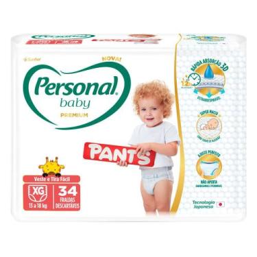 Imagem de Fralda Personal Baby Premium Pants Tamanho XG com 34 Unidades