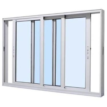 Imagem de Vitro 3 Planos 1.20x1.20 Branca Linha 25 Premium - RV PORTAS E JANELAS