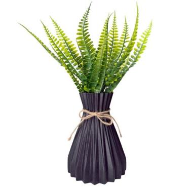 Imagem de Planta Samambaia Artificial Com Vaso Arranjo Completo - Flor Imp