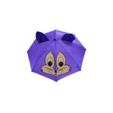 Imagem de Guarda-Chuva Infantil Bichinhos Automatico Apito Roxo - Voyagem
