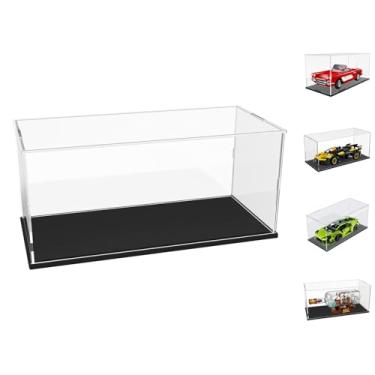 Imagem de Choowin Caixa De Acrílico Para Lego Ship In A Bottle Corvette 1/18 Diecast Car, Reforçada, Transparente, Colecionável, À Prova Poeira (Base Preta)