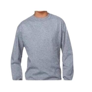 Imagem de Kit 2 Camiseta Básica infantil Menino e Menina Unisex Manga Longa Malh