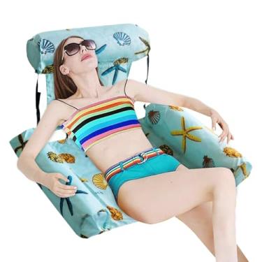 Imagem de Redes Flutuantes Infláveis | Rede Flutuante Portátil - Brinquedo Aquático Dobrável para Praia Jardim Rio Lago Aniversário Férias Acampamento Barco Piscina
