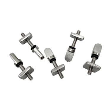 Imagem de Colaxi Parafuso de quilha de aço inoxidável com 5 peças, equipamento de surfe sem necessidade de ferramentas, parafuso de quilha de polegar para longboard ao